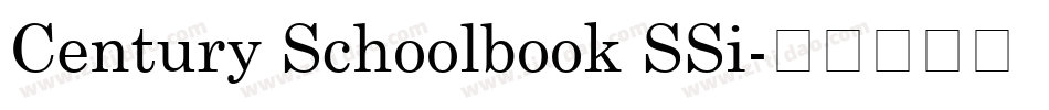 Century Schoolbook SSi字体转换